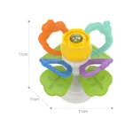 Jucărie senzorială tip floare cu zornăitoare, Huanger HE0197 (19575)