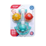 Set jucării de baie cu plasă de pescuit și animăluțe, Huanger HE0227 (20090) - imagine 3