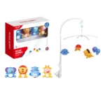 Carusel muzical mecanic pentru pătuț cu animăluțe, Huanger HE0301 (20151) - imagine 2