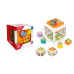 Cub educativ cu sorter de forme și activități, Huanger HE0555 (19582) - imagine 2
