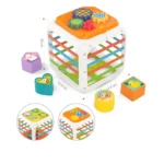 Cub educativ cu sorter de forme și activități, Huanger HE0555 (19582)