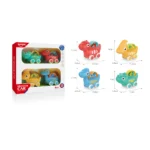 Set de mașinuțe dinozauri cu inerție, Huanger HE8008 (19919) - imagine 2