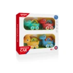 Set de mașinuțe dinozauri cu inerție, Huanger HE8008 (19919) - imagine 3