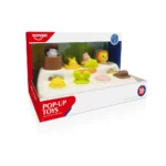 Jucărie educativă pop-up cu animale, Huanger HE8087 (19698) - imagine 3