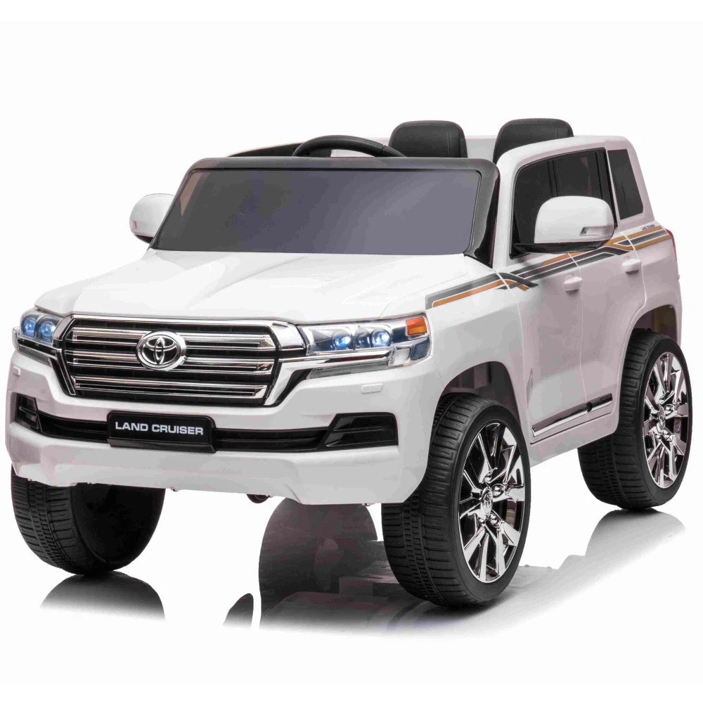 JJ2022Alb(1) Mașină electrică pentru copii Toyota Land Cruiser (JJ2022 / 1 alb) - imagine 1
