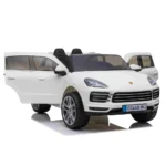 Mașină electrică pentru copii Porsche Cayenne S (JJ2128 / 2 alba) - imagine 9