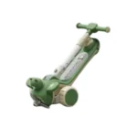 Trotinetă pentru copii 6 în 1 cu scaun, mâner parental, roți luminoase și muzică, verde, RTM Scooter (64472) - imagine 2