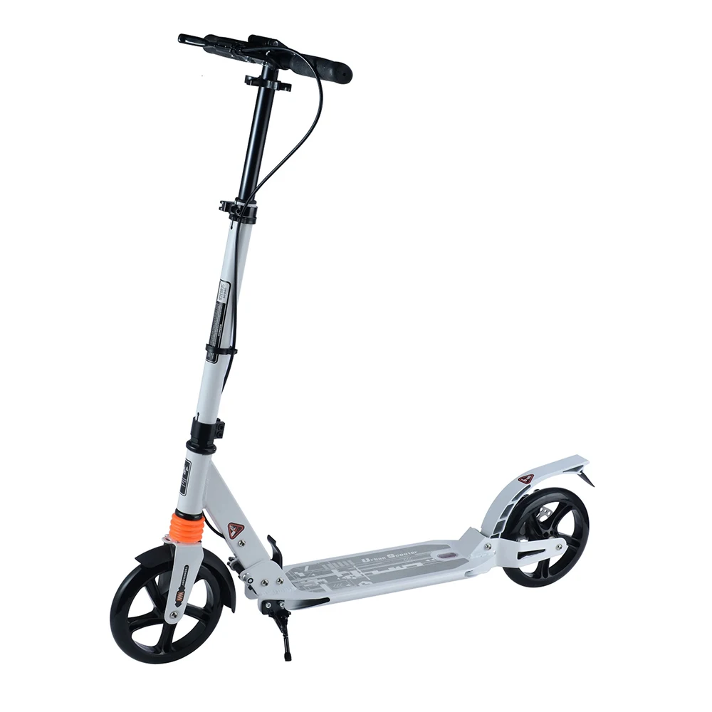 NSC663(1) Trotinetă pentru copii cu 2 roți și frână de mână cu disc, alb, RTM Scooter (486631) - imagine 1