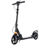 Trotinetă pentru copii cu 2 roți și frână de mână cu disc, negru, RTM Scooter (86630)