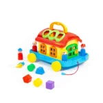 Căsuță educativă cu sorter de forme, pe roți, Polesie (70999) - imagine 3