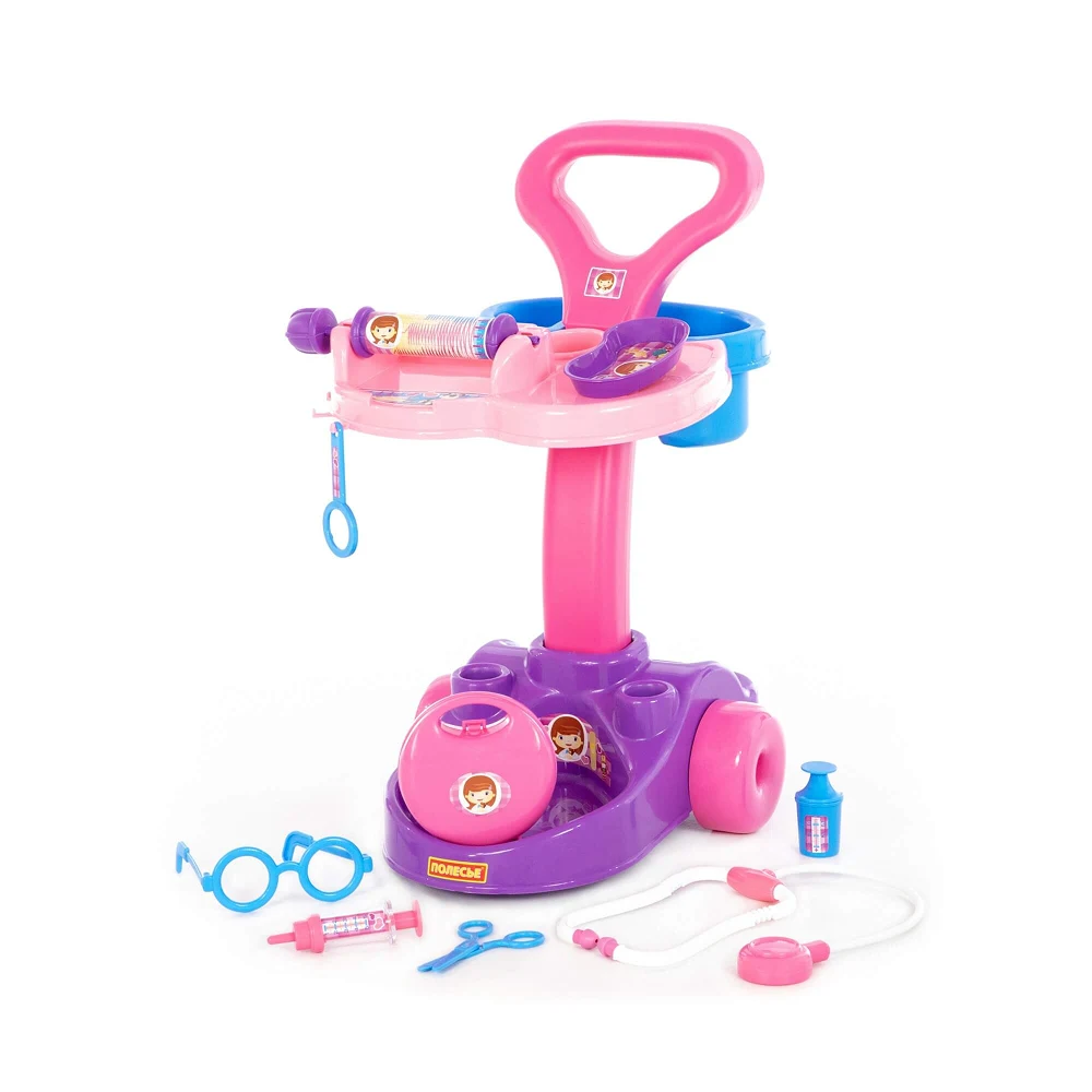 set-pentru-doctor-jucarii-copii(2) Set pentru doctor – 9 piese, Polesie (67937) - imagine 1