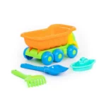 Set pentru nisip Kesha – camion cu accesorii, Polesie (4298) - imagine 3