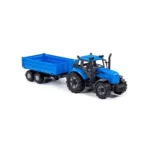 Tractor cu inerție și remorcă Progress, albastru (în cutie), Polesie (91253)