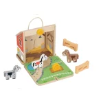 Fermă de cai din lemn pliabilă HP069 (52701)