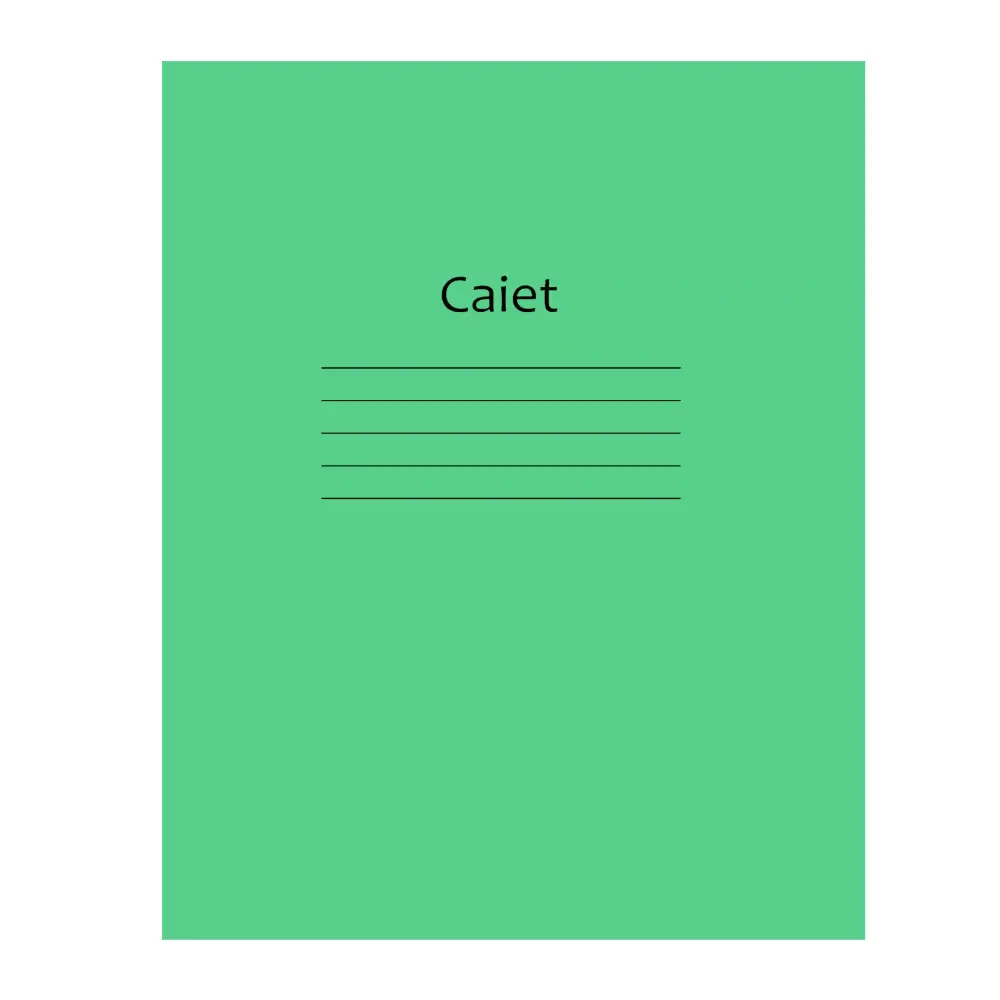 Новый проект (8) Caiet A5,12 file, dictando cu linie lată, copertă monocromă flexibilă, 0877/1544 (25/400) - imagine 1