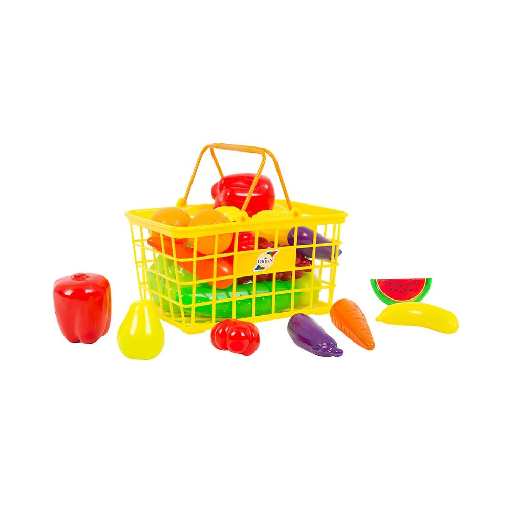 set-cos-cumparaturi-legume-fructe(3) Set coș de cumpărături cu legume și fructe , Orion (379-3) - imagine 1
