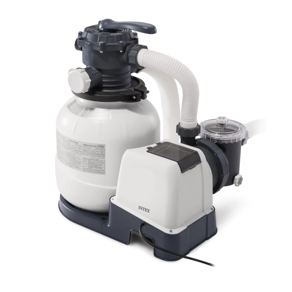 26646(1) Pompă de filtrare cu nisip Krystal Clear SX2100, rezervor 23 kg, 7 900 l/h, Intex (26646) - imagine 1
