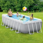 Piscină cu cadru metalic Prism Frame 400×200×100 cm, 6836 L, cu pompă 2006 L/h și scară, Intex (26788) - imagine 2