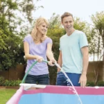 Piscină cu cadru metalic Rectangular Frame Pink 220×150×60 cm, 1662 L, Intex (28266) - imagine 7