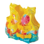 Vestă de înot gonflabilă Prieteni tropicali, 41×30 cm, 3–5 ani, Intex (59661)