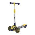 Trotinetă pentru copii cu 3 roți luminoase, muzică și lumini, albastru, RTM Scooter (51801)