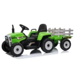 Tractor electric pentru copii cu remorcă, verde (MX611/2) - imagine 2