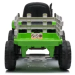 Tractor electric pentru copii cu remorcă, verde (MX611/2) - imagine 4