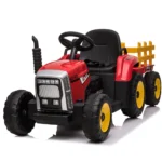 Tractor electric pentru copii cu remorcă, roșu (MX611/1) - imagine 2