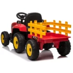 Tractor electric pentru copii cu remorcă, roșu (MX611/1) - imagine 6