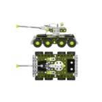 Constructor din metal "Tank", 174 piese ,Technok (4951) - imagine 3