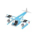 Constructor din metal "Transport aerian", 191 piese ,Technok (1042) - imagine 3