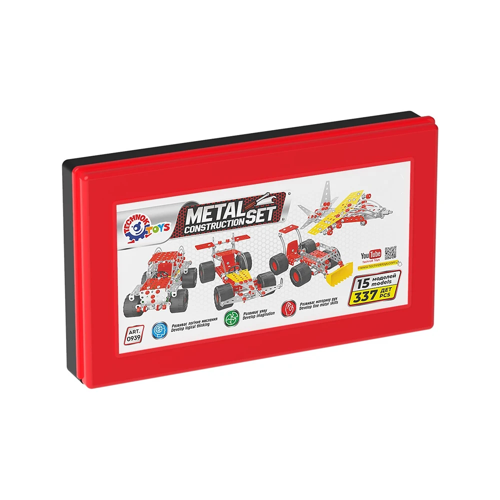 constructor-metal-super-universal(1) Constructor din metal "Super Universal", 337 piese ,Technok (0939) - imagine 1