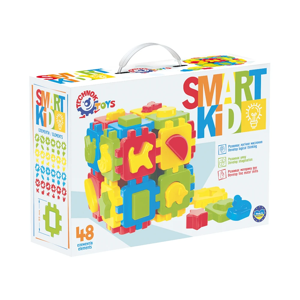 cub-educativ-smart-kid-lotto(1) Cub educativ „Smart Kid Lotto” cu figuri geometrice și animale ,Technok (2018) - imagine 1
