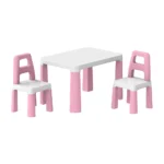 Masă pentru copii cu 2 scaune, set mobilier roz ,Technok (0457)