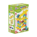 Set constructor cu rampă și 2 mașinuțe, 40 piese ,Technok (9581)