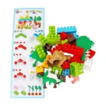 Set constructor fermă cu animale, 45 piese ,Technok (0341) - imagine 3