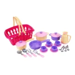 Set de veselă și ustensile în coș ,Technok (4449)