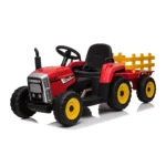 Tractor electric pentru copii cu remorcă, roșu (MX611/1)