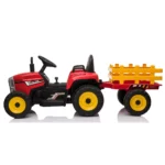 Tractor electric pentru copii cu remorcă, roșu (MX611/1) - imagine 3