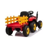 Tractor electric pentru copii cu remorcă, roșu (MX611/1) - imagine 4