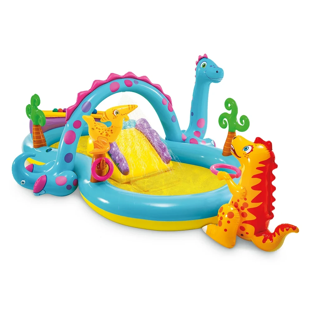 57135 Centru de joacă gonflabil Dinoland, 302×229×112 cm, 290 L, max. 81 kg, 2+ ani, Intex (57135) - imagine 1