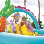 Centru de joacă gonflabil Dinoland, 302×229×112 cm, 290 L, max. 81 kg, 2+ ani, Intex (57135) - imagine 2