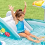 Centru de joacă gonflabil Crocodil, 201×170×84 cm, 160 L, max. 54 kg, 2+ ani, Intex (57165) - imagine 5