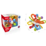 Minge senzorială cu zornăitoare și dentiție, Huanger HE0199 (77938) - imagine 2