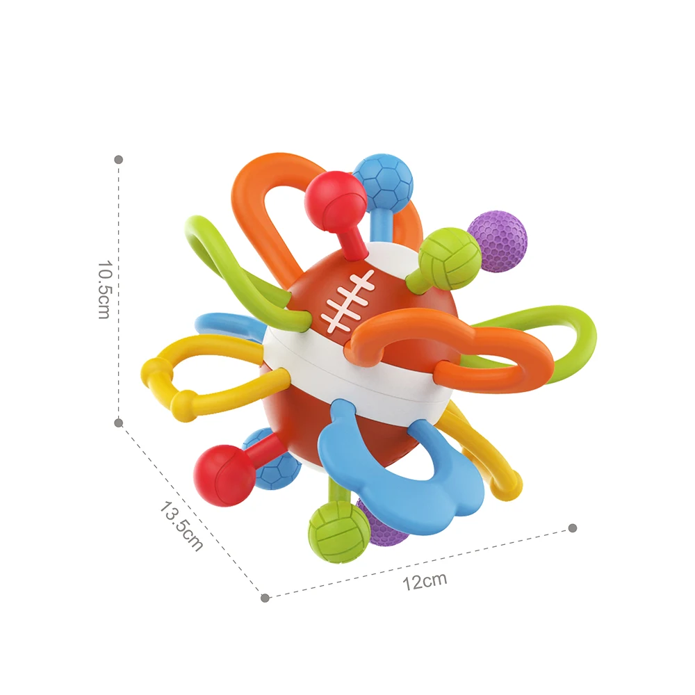 HE0199 (3) Minge senzorială cu zornăitoare și dentiție, Huanger HE0199 (77938) - imagine 1