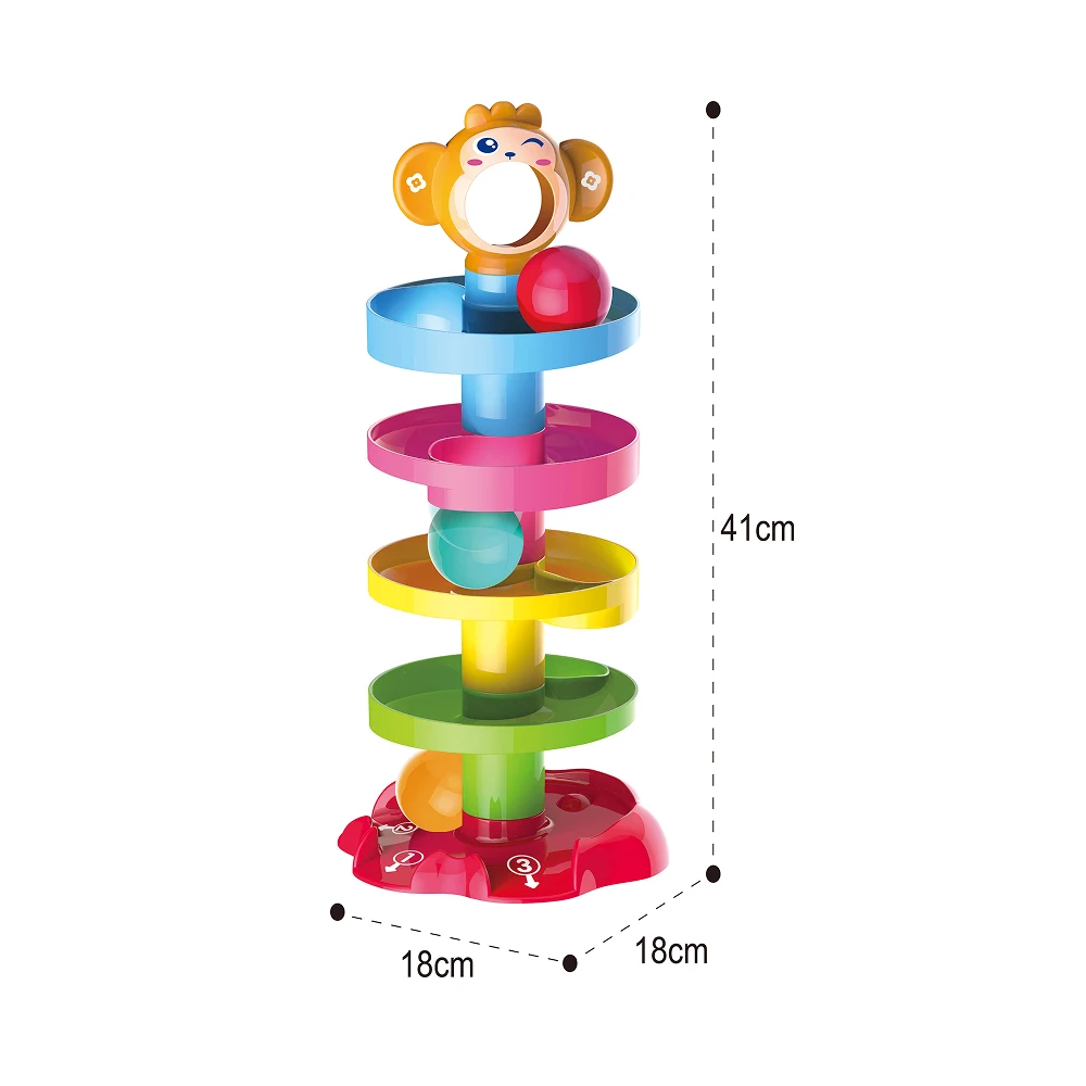 HE0205(3) Turn educativ cu bile rulante – maimuță, Huanger HE0205 (78706) - imagine 1