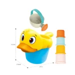 Set de joacă pentru baie cu rățușcă și accesorii, Huanger HE0276 (78515)