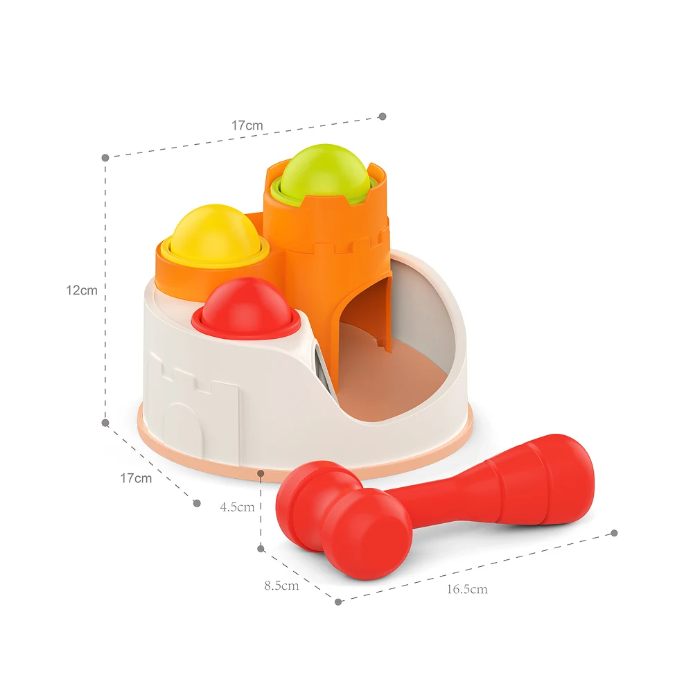 HE0282(3) Joc educativ cu ciocănel și bile colorate, Huanger HE0282 (77983) - imagine 1