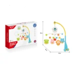 Carusel muzical pentru pătuț cu lumini și zornăitoare, Huanger HE0307 (78683) - imagine 2