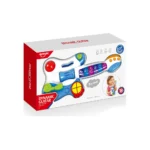 Chitară muzicală educativă, albastră, Huanger HE0501 (78676) - imagine 3